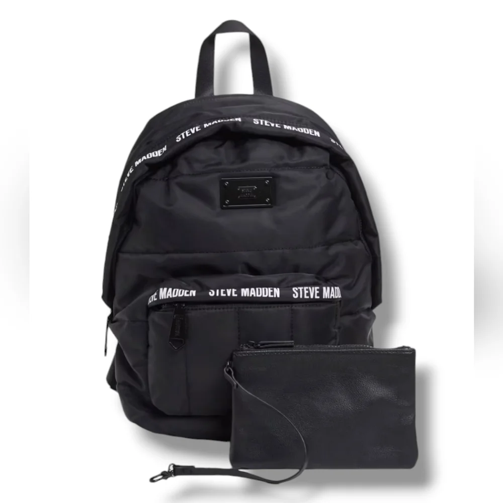 Steve Madden Ariaa Quilted Backpack in Black